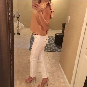 🎉HP🎉Hudson White Ankle Length Jean